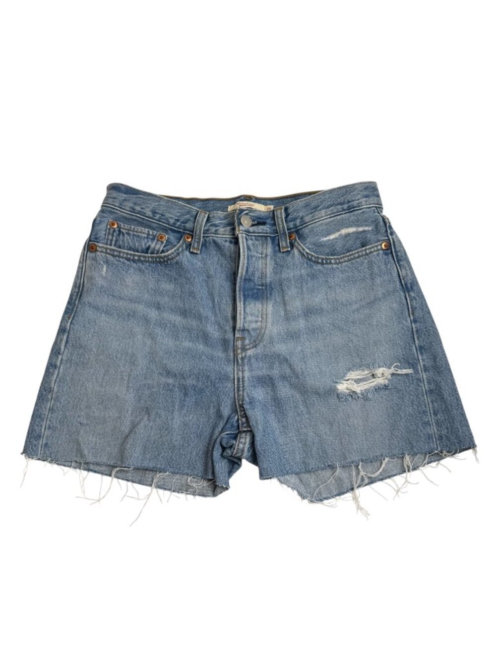 Levi's Denim Cut-Off Shorts Wedgie Straight Button Fly Women's 28W 3.5" Inseam